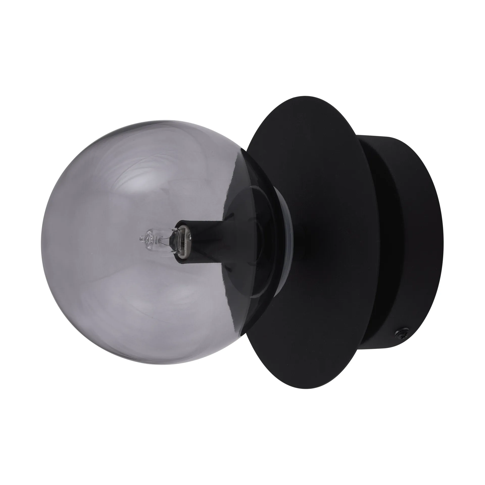 Plafoniera Art Deco, Nero-fumo Globen Lighting