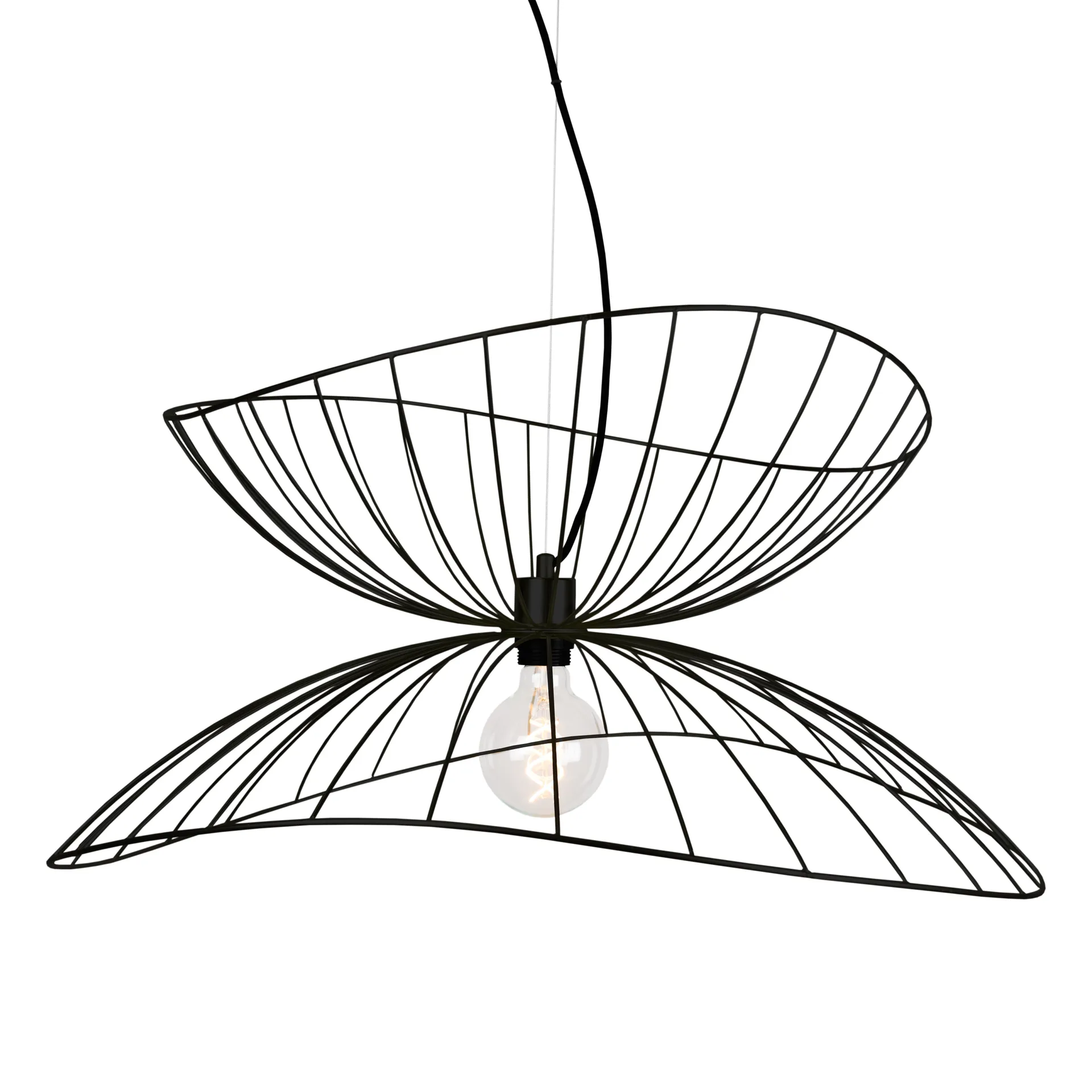 Plafoniera Ray Ø70 cm, nero Globen Lighting