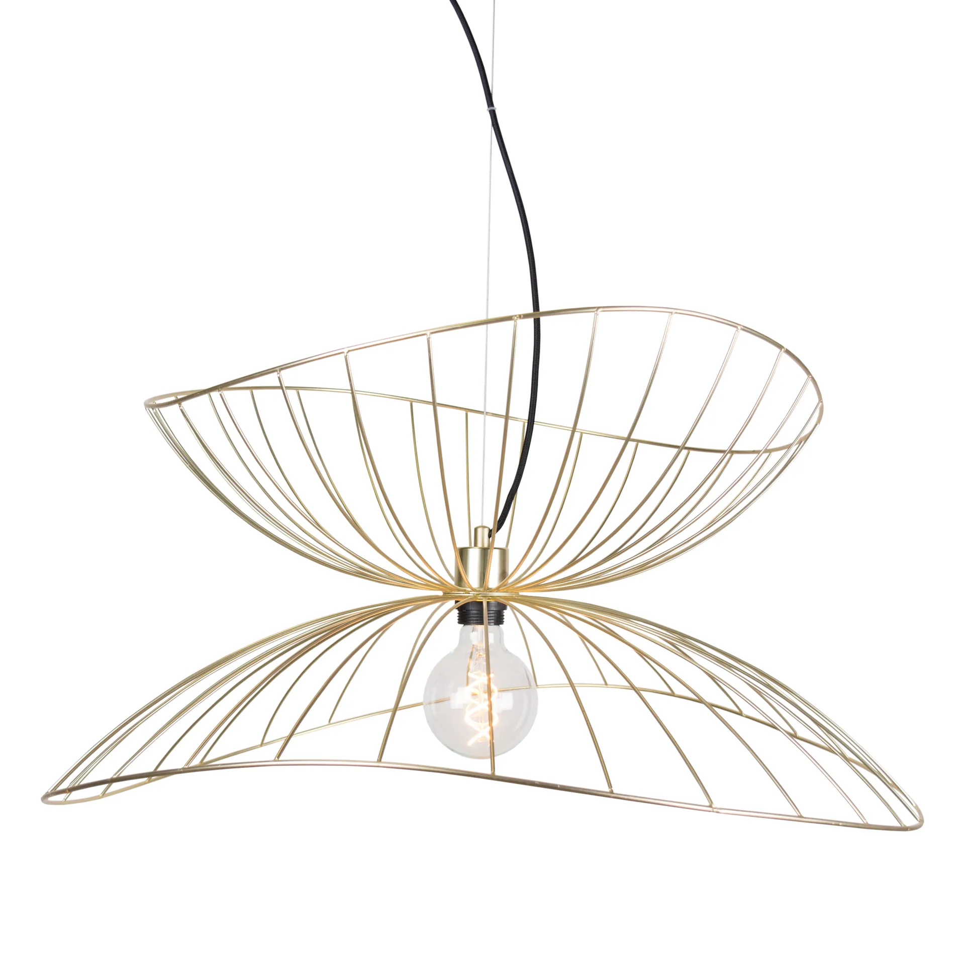 Plafoniera Ray Ø70 cm, ottone Globen Lighting
