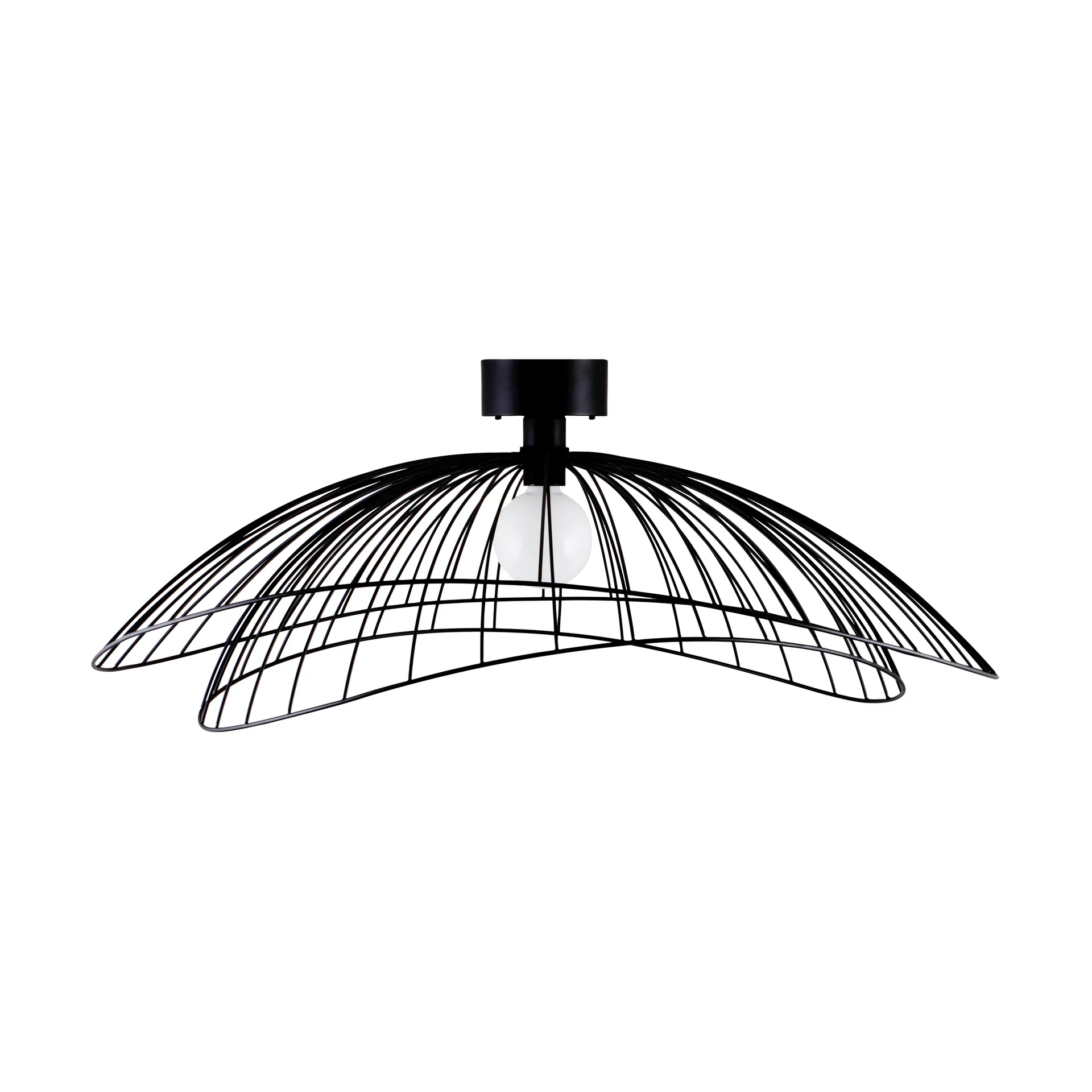 Plafoniera Ray Ø85 cm, Nero Globen Lighting