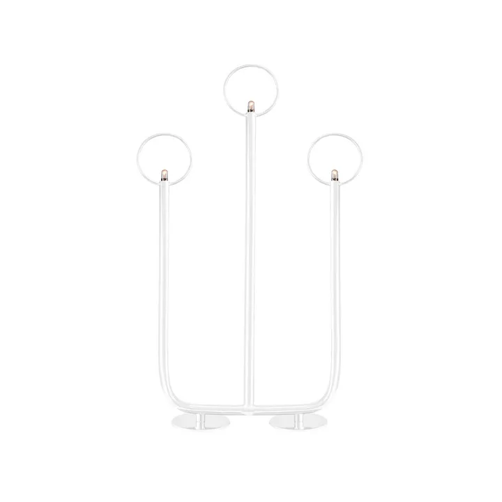 Portacandele dell'Avvento Natale 3 - bianco - Globen Lighting