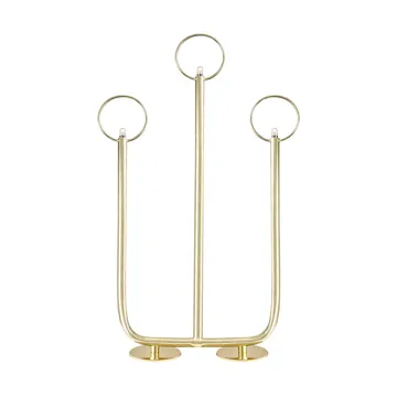Portacandele dell'Avvento Natale 3 - Ottone - Globen Lighting