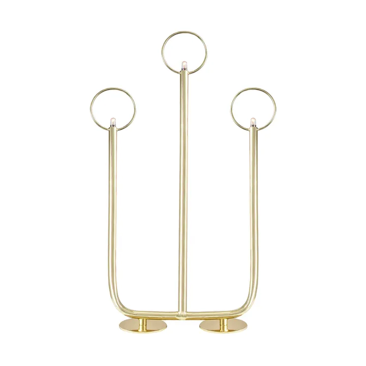 Portacandele dell'Avvento Natale 3 - Ottone - Globen Lighting