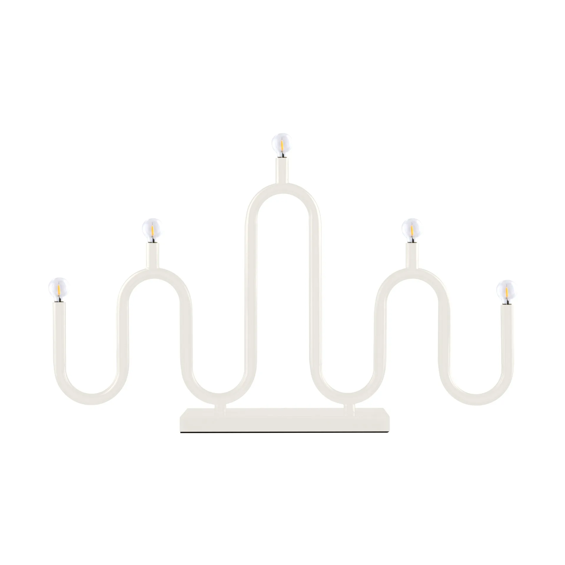 Portacandele dell'Avvento Noel 5, Bianco avorio Globen Lighting