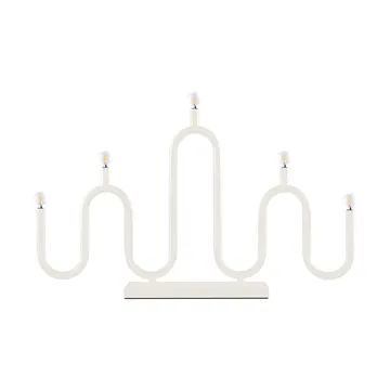 Portacandele dell'Avvento Noel 5 - Bianco avorio - Globen Lighting