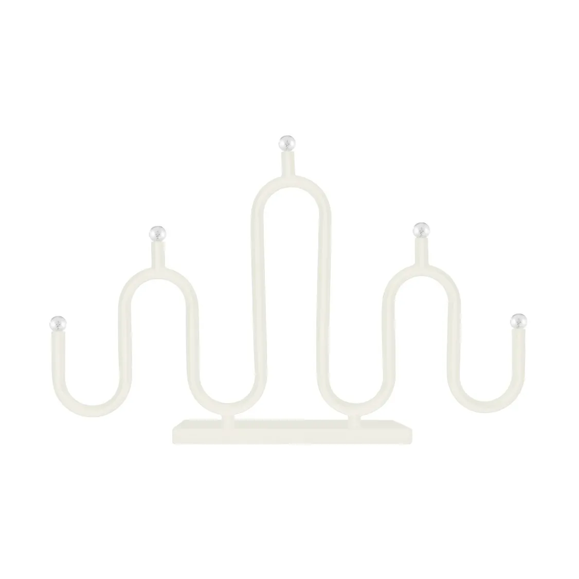 Portacandele dell'Avvento Noel 5, Bianco avorio Globen Lighting