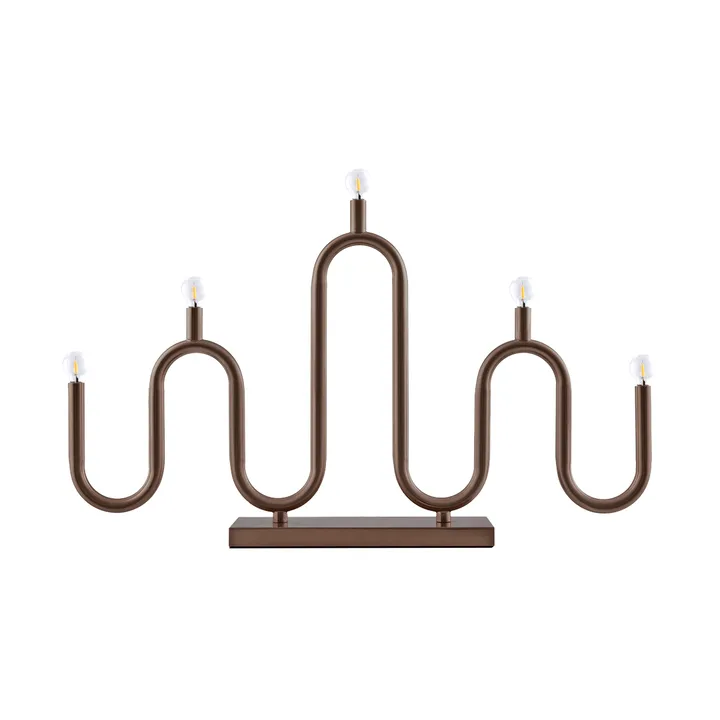 Portacandele dell'Avvento Noel 5 - Bronzo - Globen Lighting
