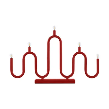 Portacandele dell'Avvento Noel 5 - Rosso - Globen Lighting