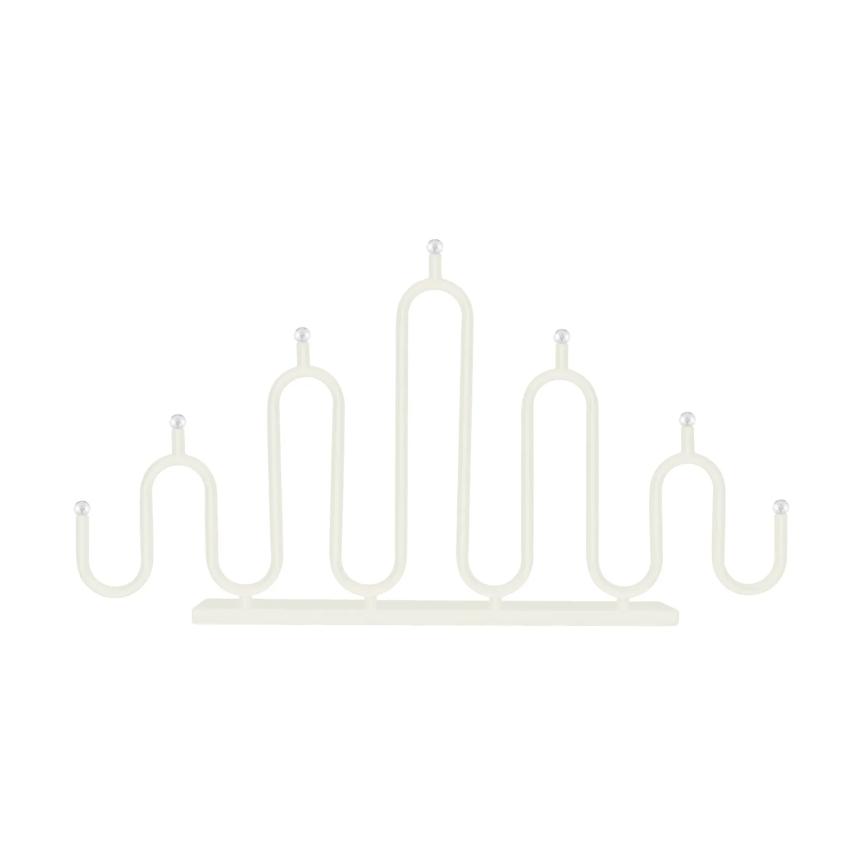 Portacandele dell'Avvento Noel 7, Bianco avorio Globen Lighting