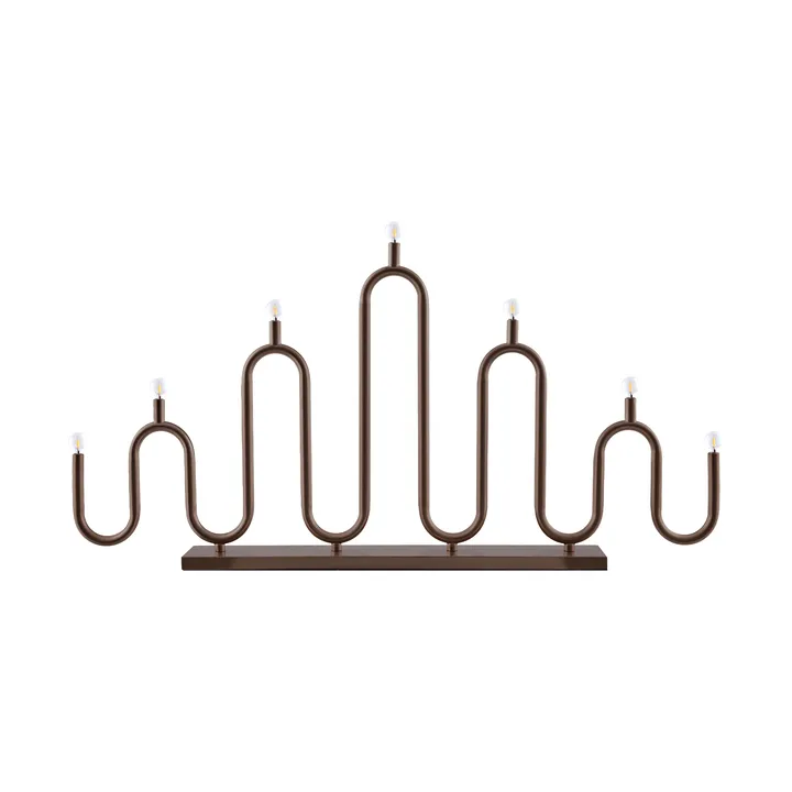 Portacandele dell'Avvento Noel 7 - Bronzo - Globen Lighting