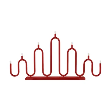 Portacandele dell'Avvento Noel 7 - Rosso - Globen Lighting