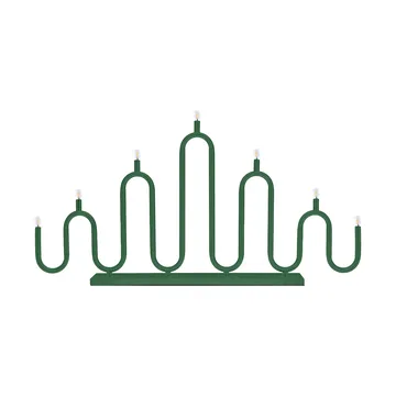 Portacandele dell'Avvento Noel 7 - Verde - Globen Lighting