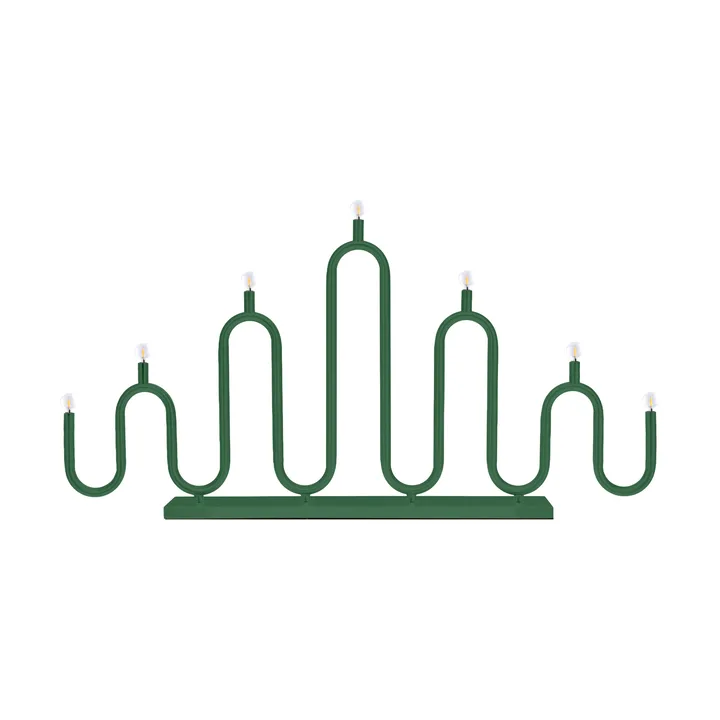 Portacandele dell'Avvento Noel 7 - Verde - Globen Lighting