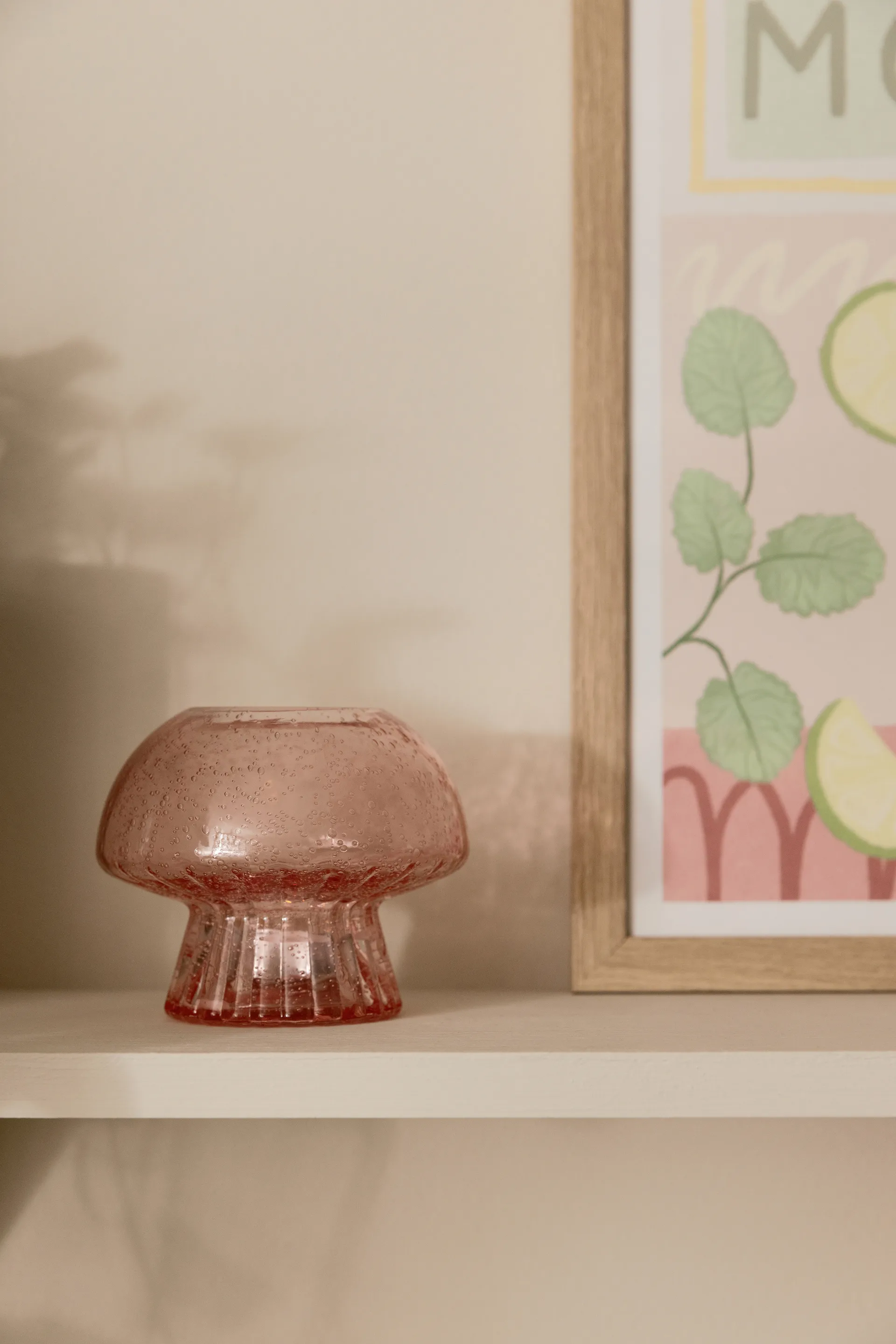 Portacandele Fungo 12 Special Edition, Rosa Globen Lighting