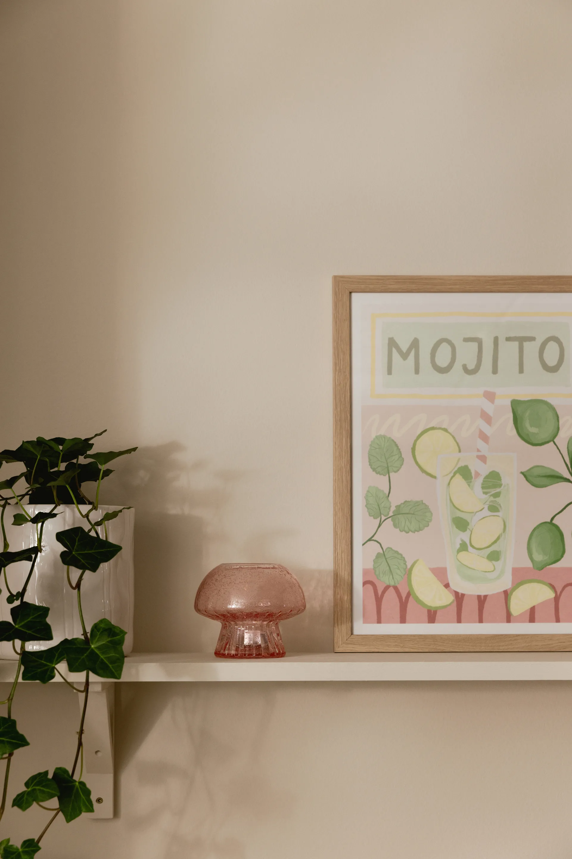 Portacandele Fungo 12 Special Edition, Rosa Globen Lighting