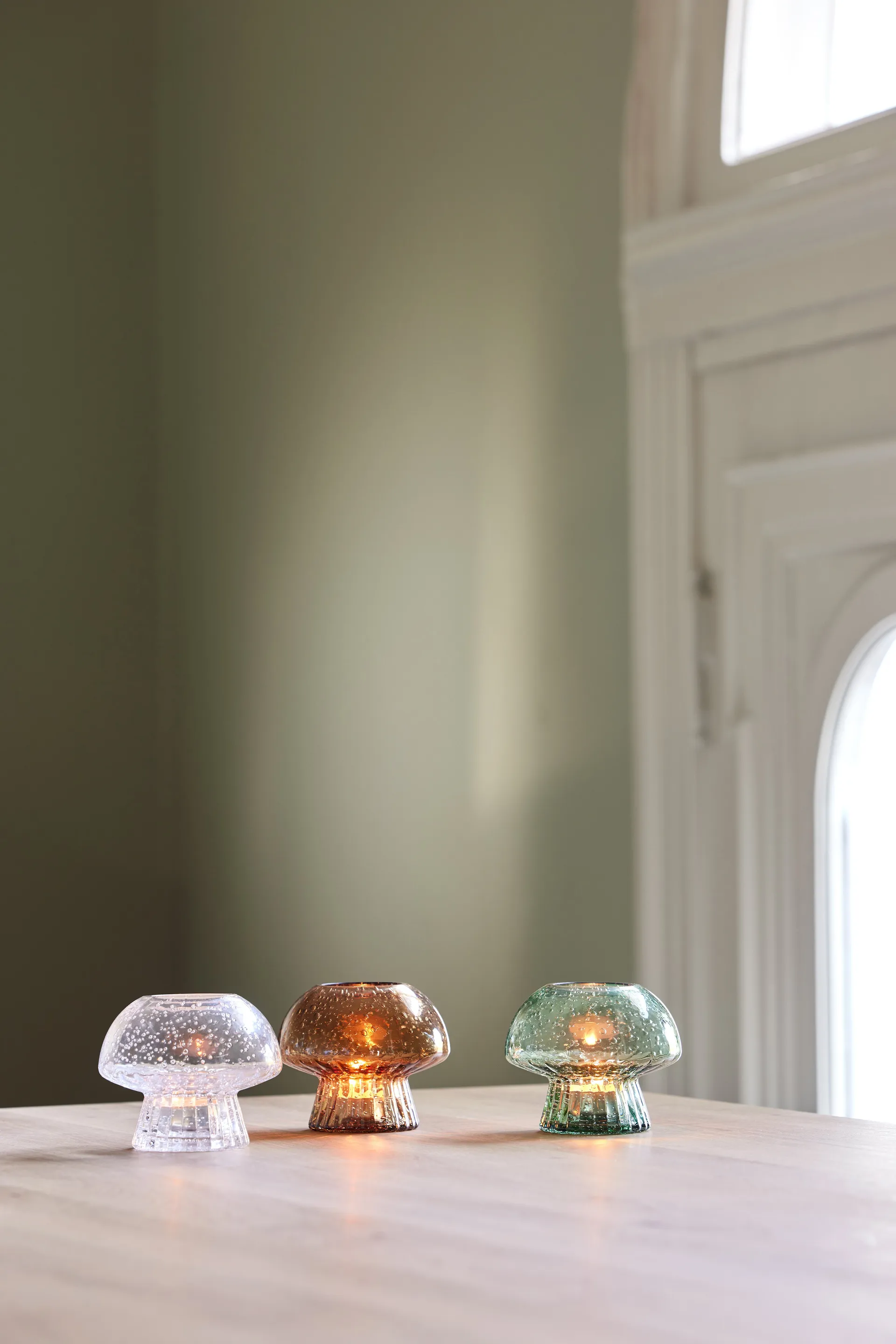 Portacandele Fungo 12 Special Edition, Verde Globen Lighting