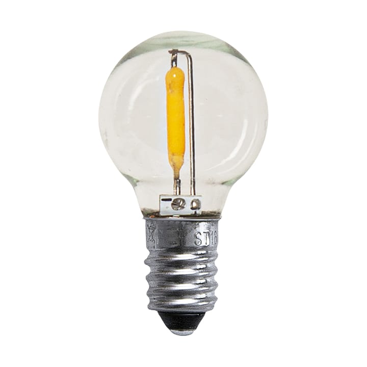 Sorgente luminosa E10 LED Sfera 0,5W in confezione da 3, Chiaro Globen Lighting