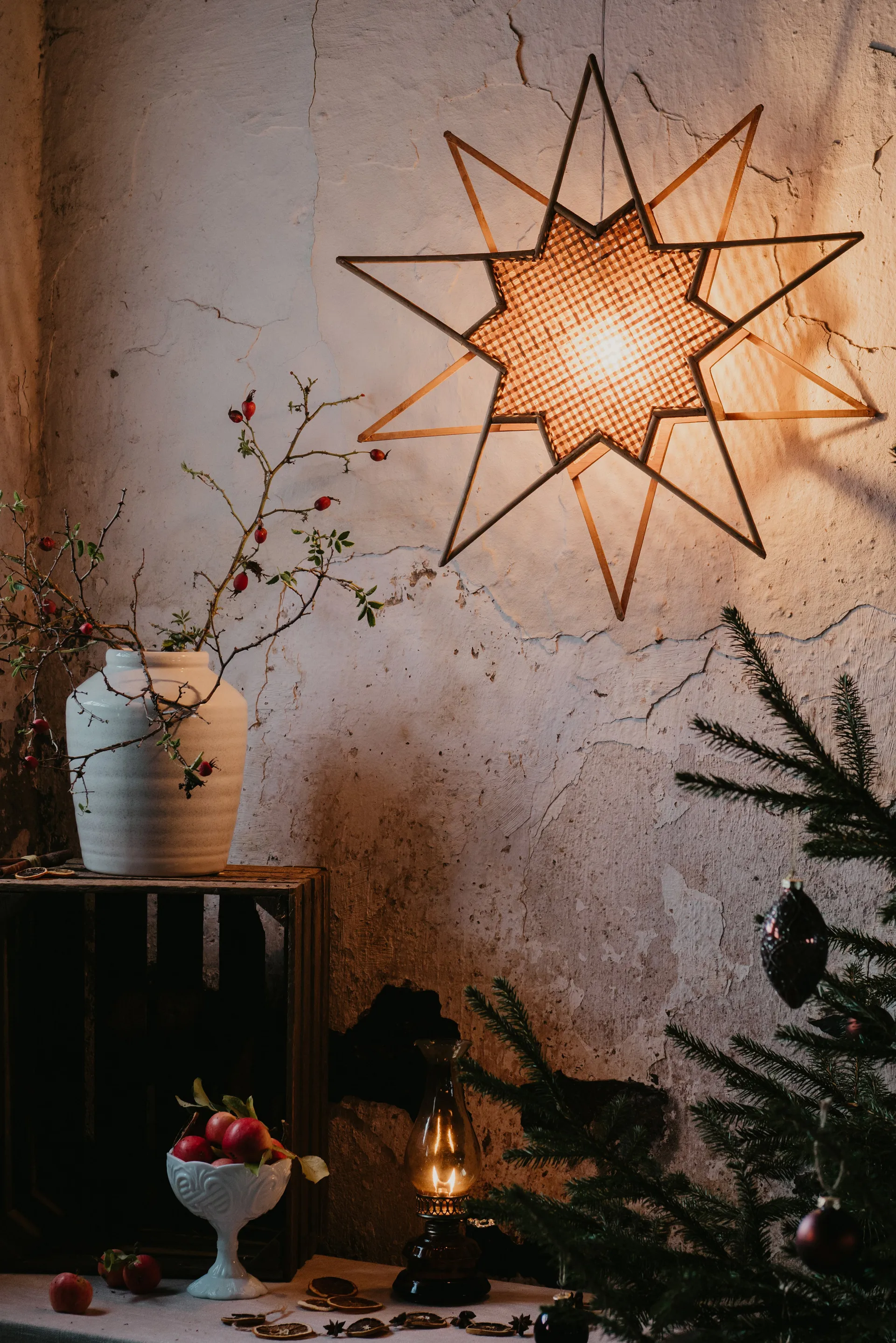 Stella dell'Avvento Karin Ø 70 cm, Naturale Globen Lighting