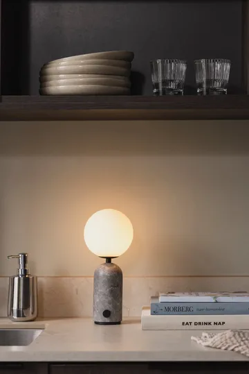 Torrano lampada da tavolo portatile - Marmo grigio, 27,5 cm - Globen Lighting