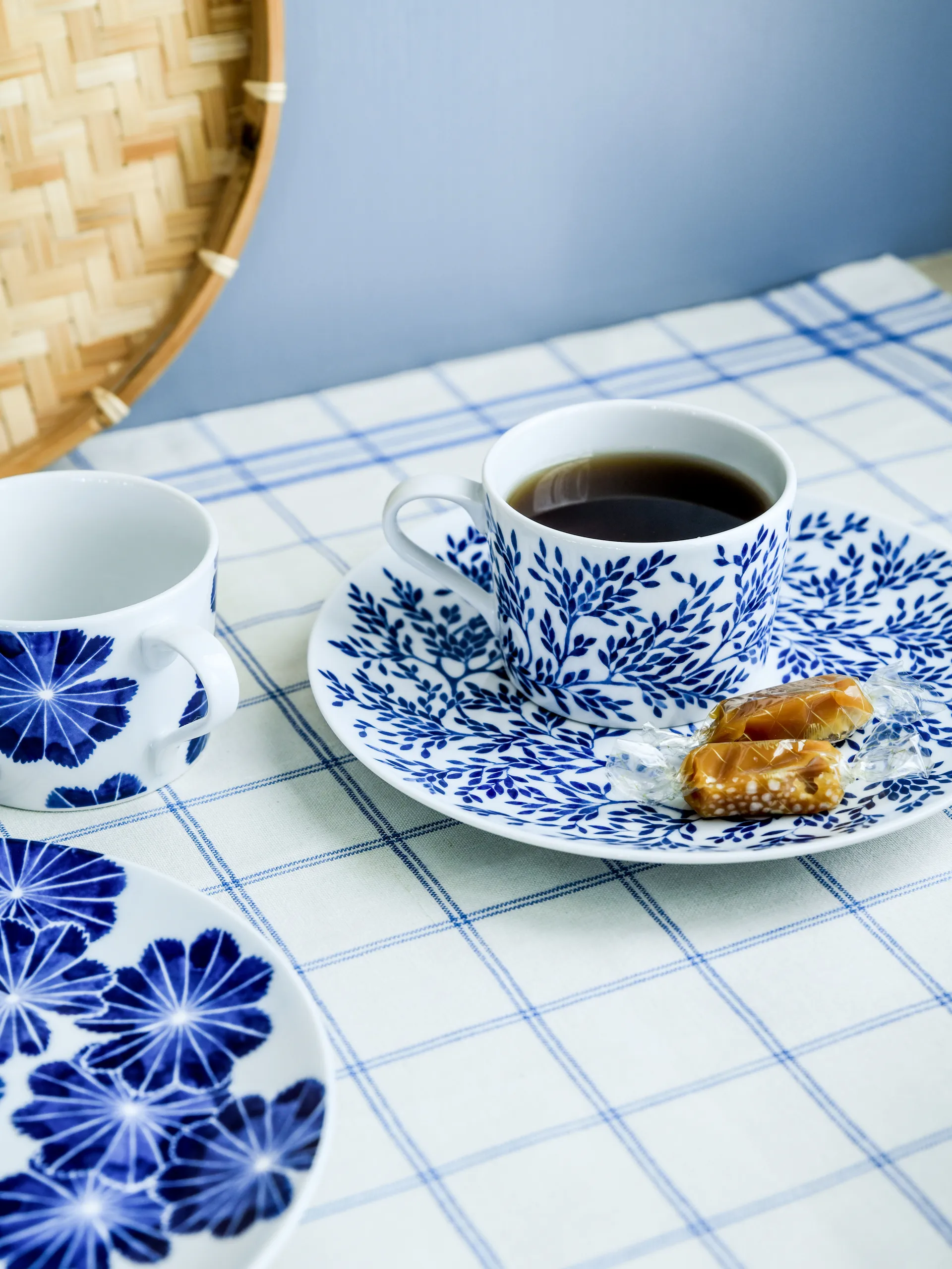 Piattino Botanica Myrten Ø 21 cm, Blu Götefors Porslin