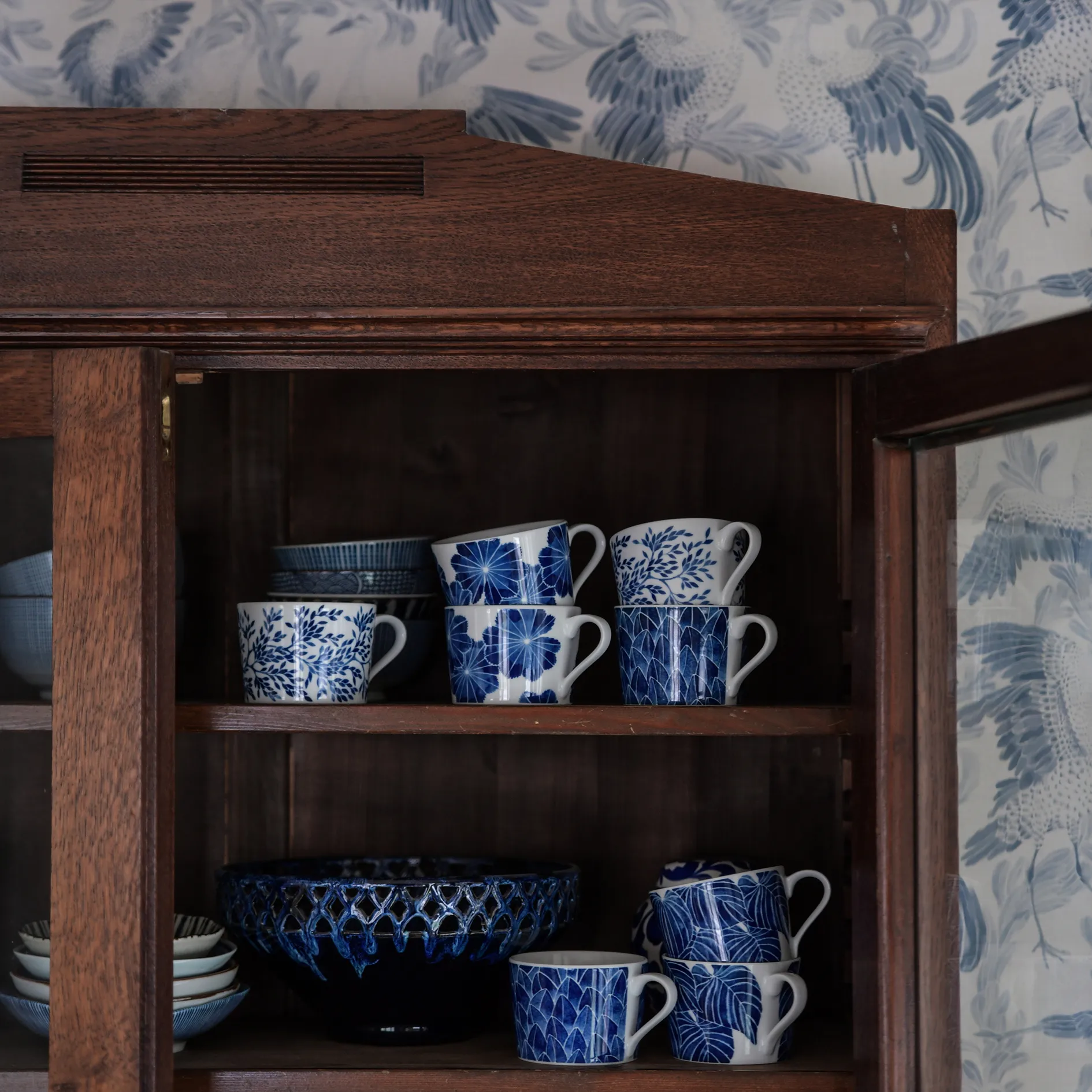 Tazza con manico Botanica, Alchemilla Götefors Porslin