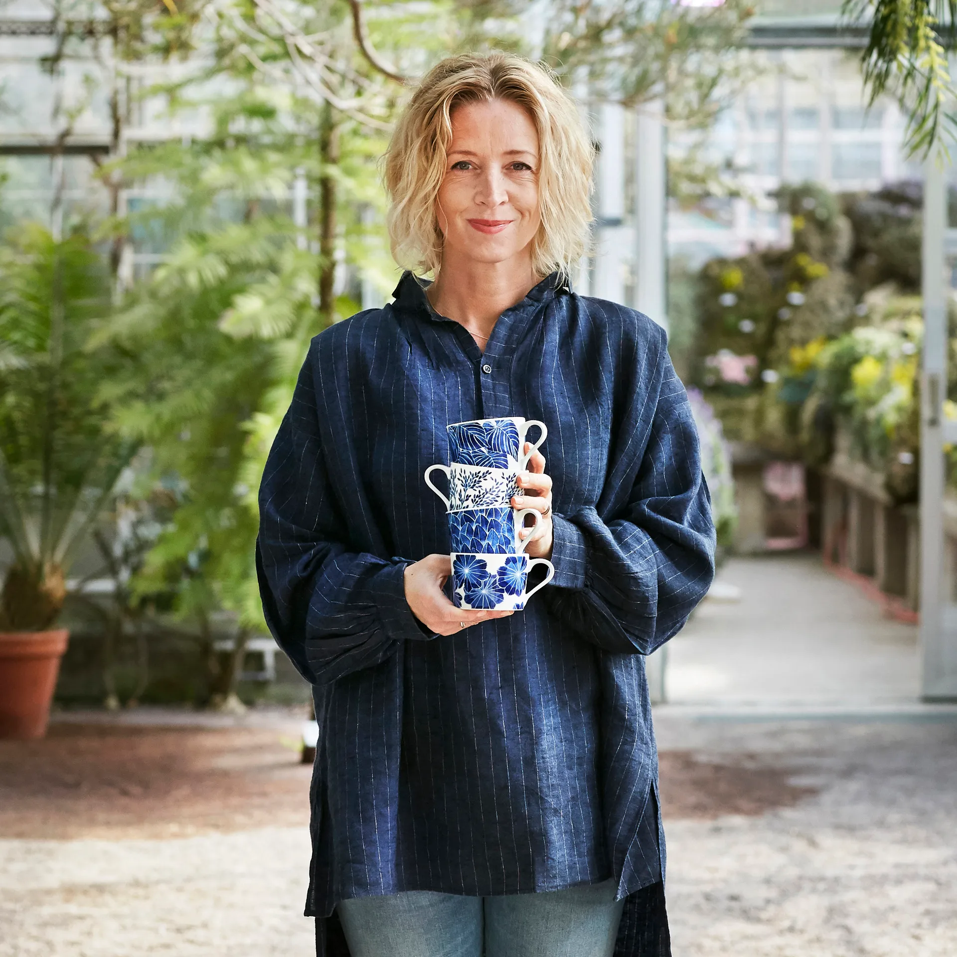 Tazza con manico Botanica, Field Götefors Porslin