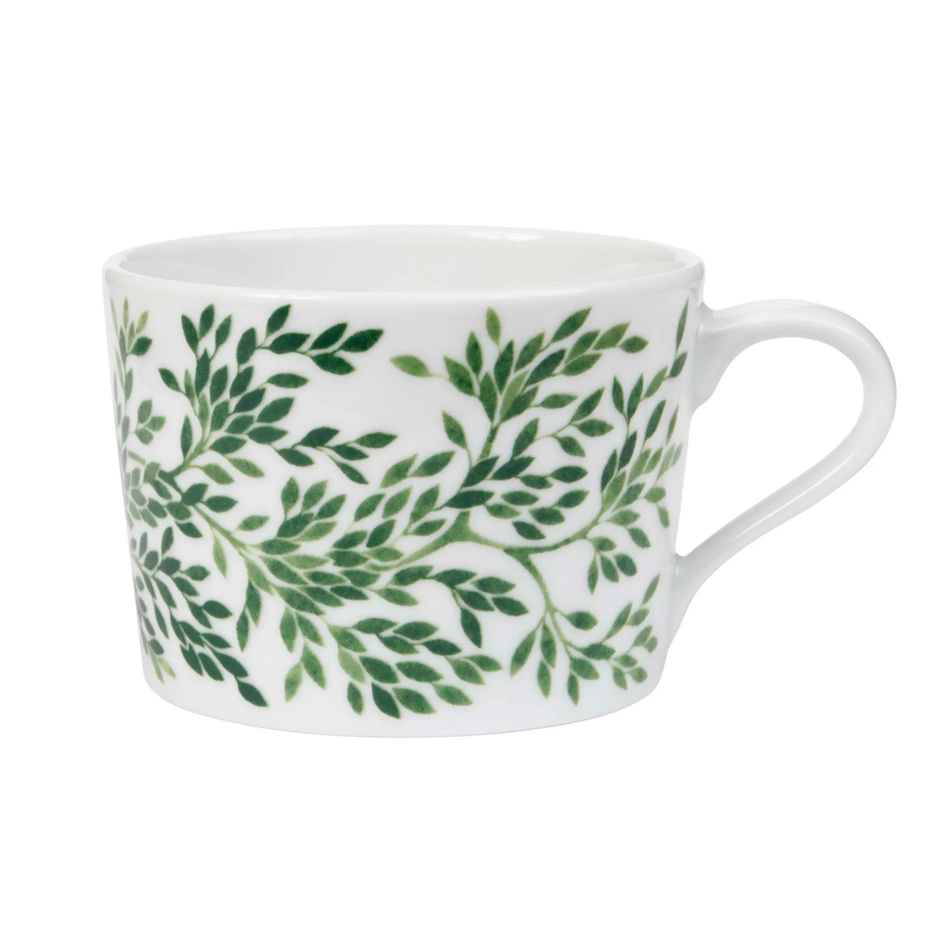 Tazza con manico Botanica verde, Myrtle Götefors Porslin