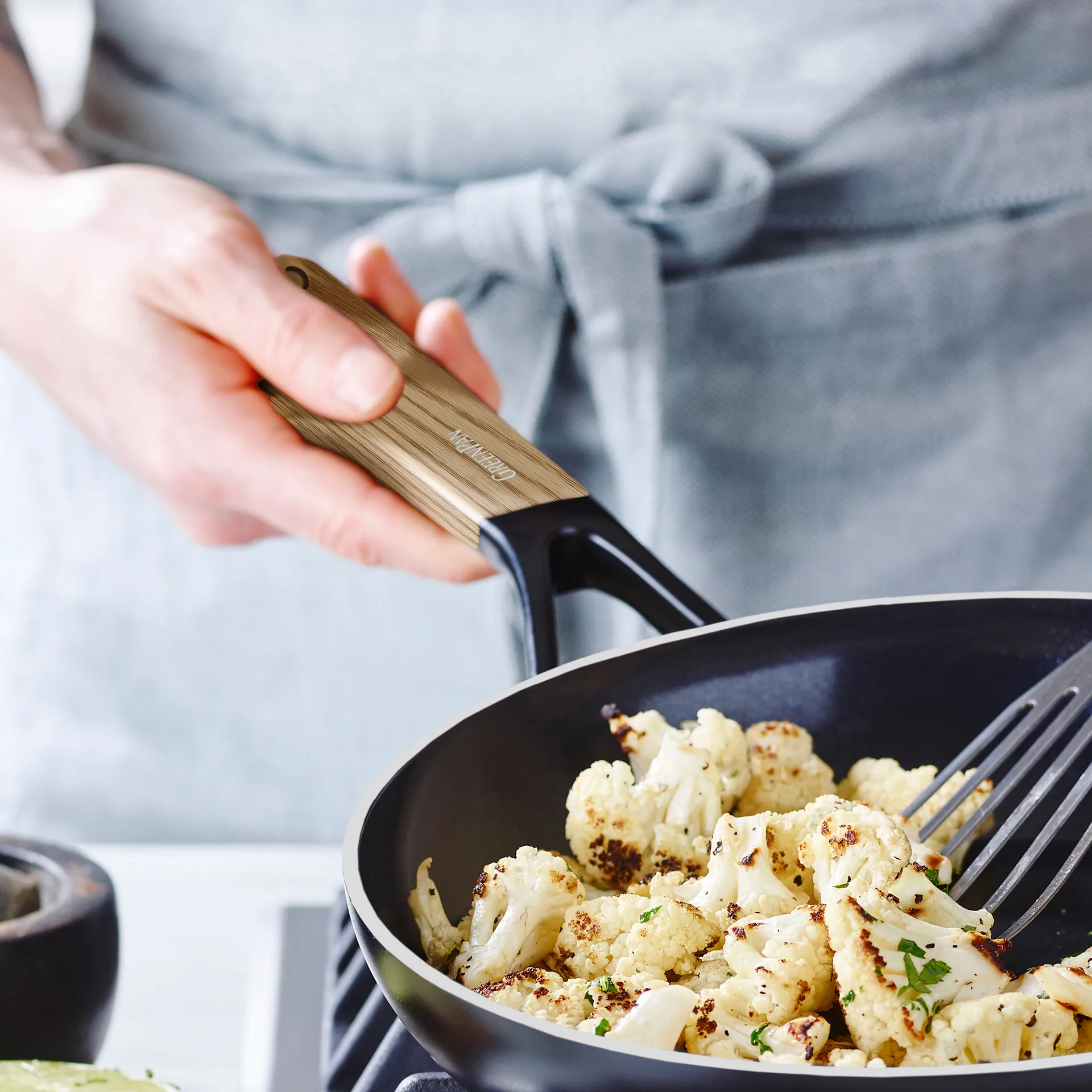 Padella Eco Smartshape 20 cm, Light wood GreenPan