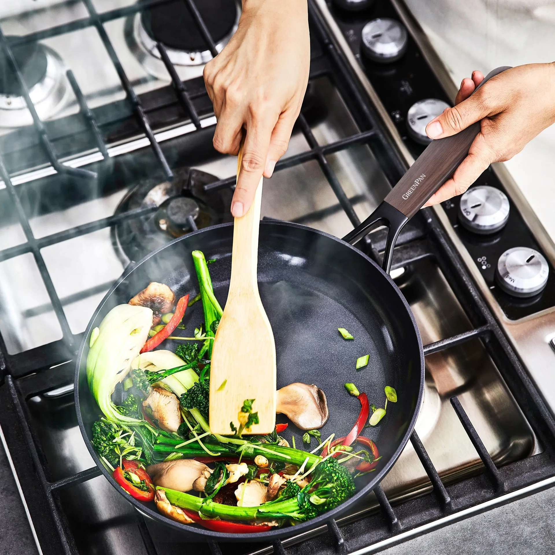 Padella Eco Smartshape 28 cm, Dark wood GreenPan