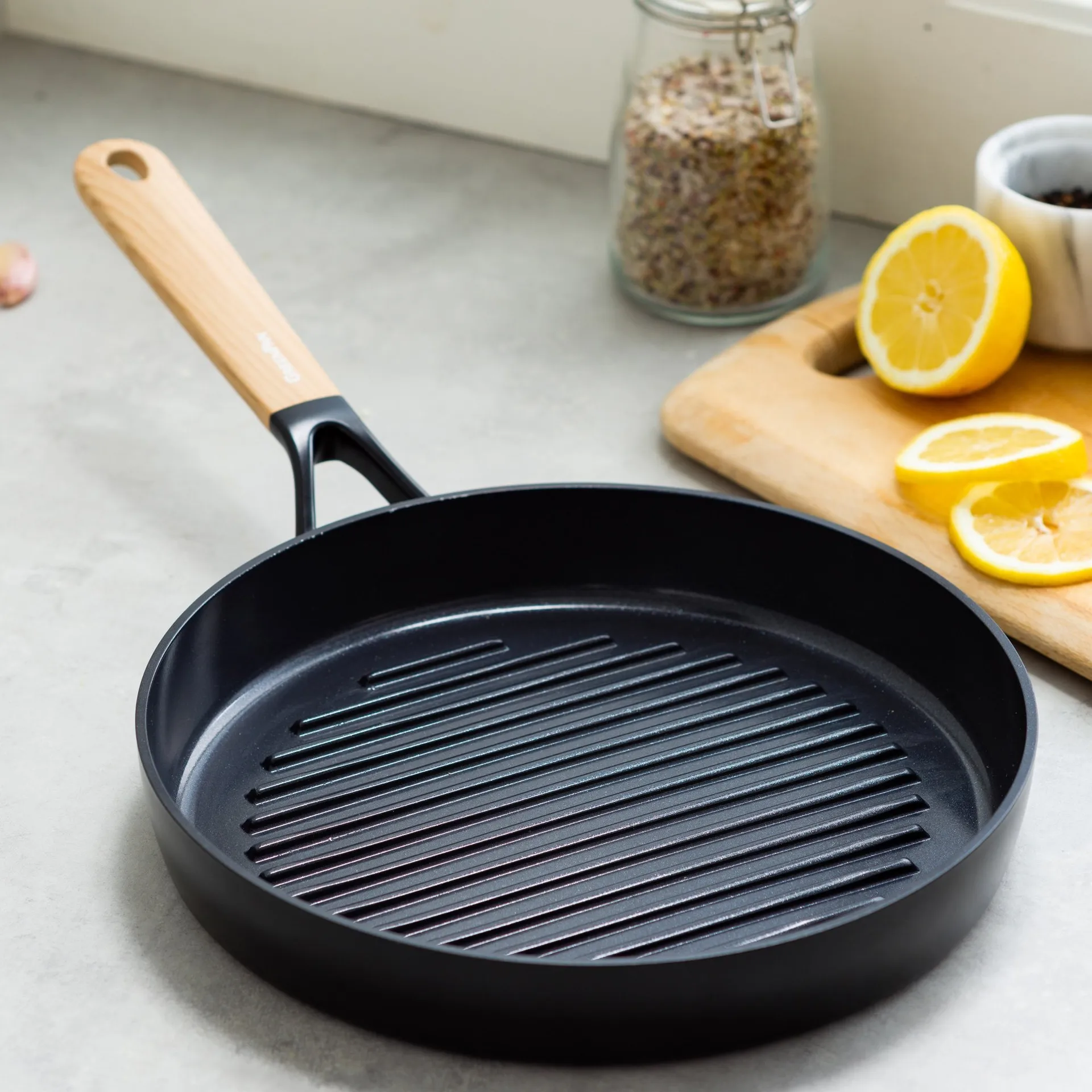 Piastra a griglia Eco Smartshape 28 cm, Light wood GreenPan