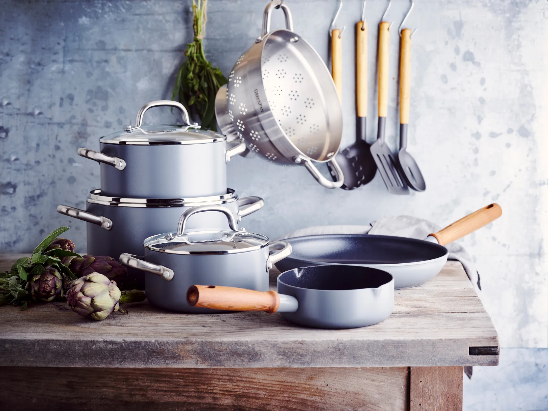 Set casseruola e padella Mayflower Pro, 13 pezzi GreenPan