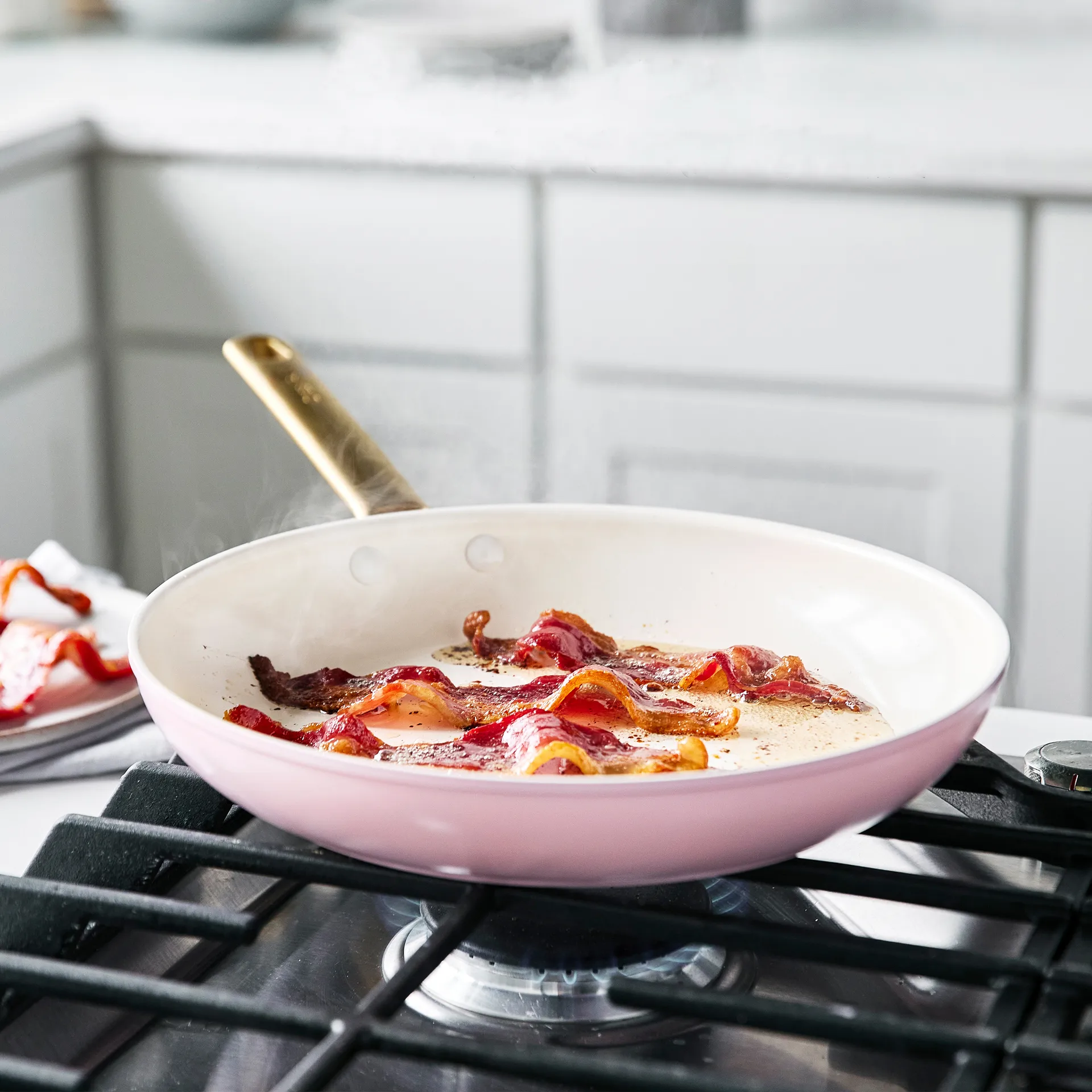 Set casseruola e padella Padova 10 pezzi, Blush pink GreenPan