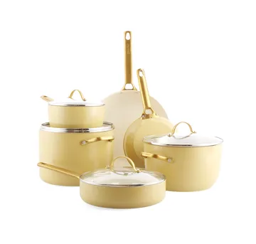 Set casseruola e padella Padova 10 pezzi - Sunshine yellow - GreenPan