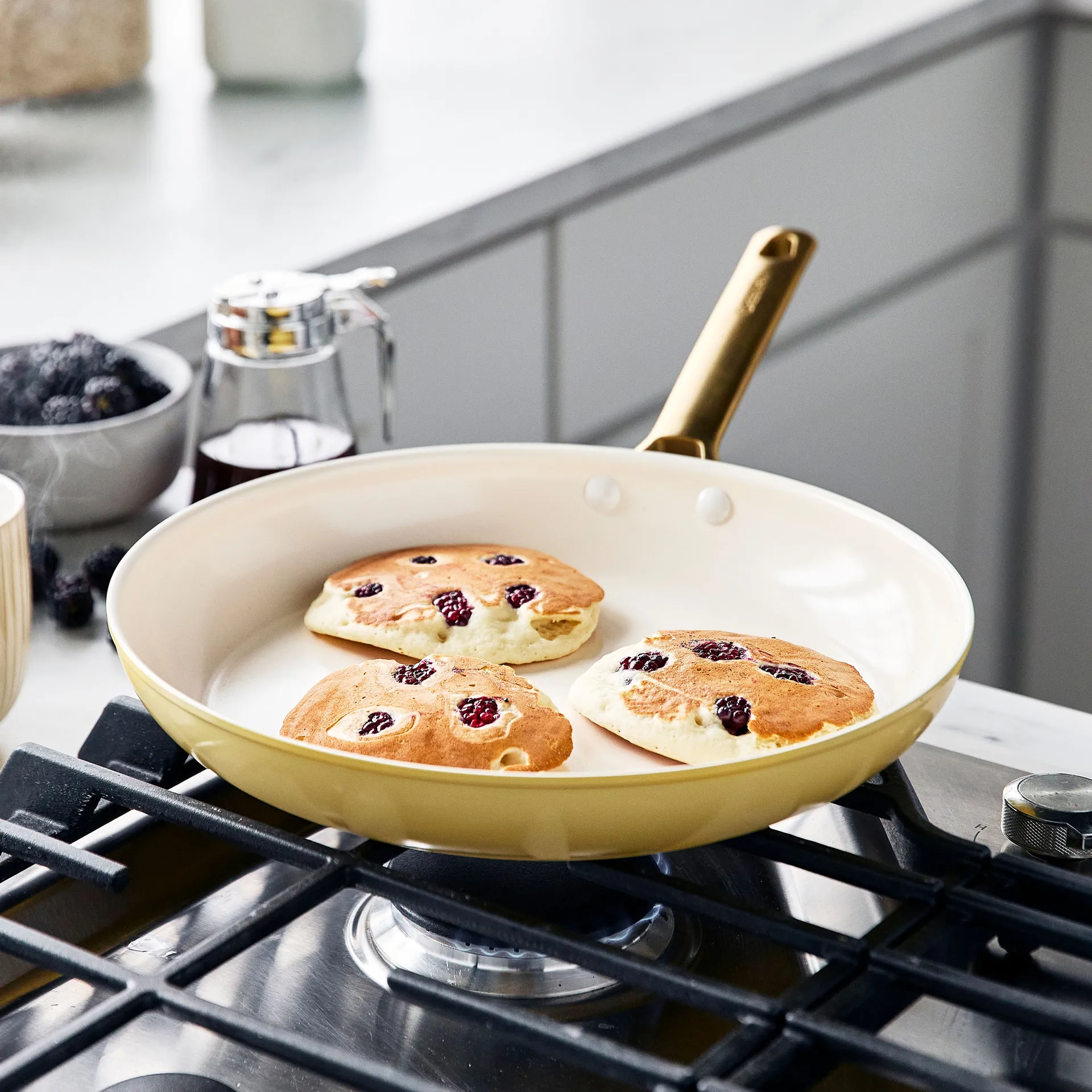 Set casseruola e padella Padova 10 pezzi, Sunshine yellow GreenPan