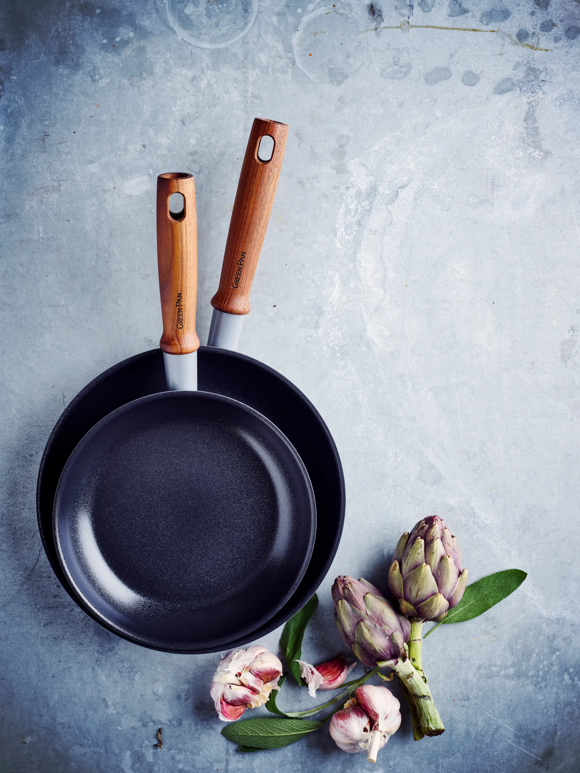 Set padelle + spatola da pesce Mayflower Pro, 3 pezzi GreenPan