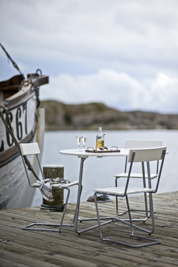 9A tavolo da pranzo - Rovere verniciato bianco Ø100 cm - Grythyttan Stålmöbler