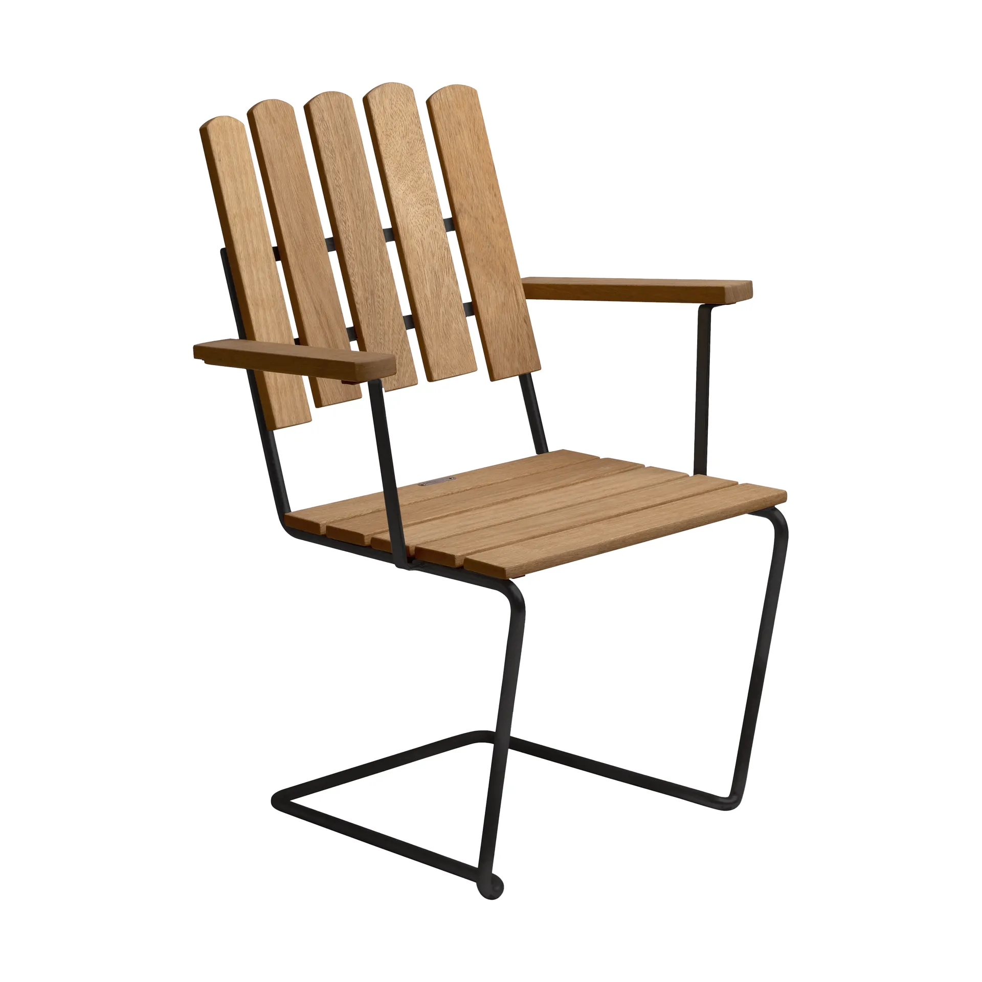 A2 poltrona, Rovere oliato-nero Grythyttan Stålmöbler