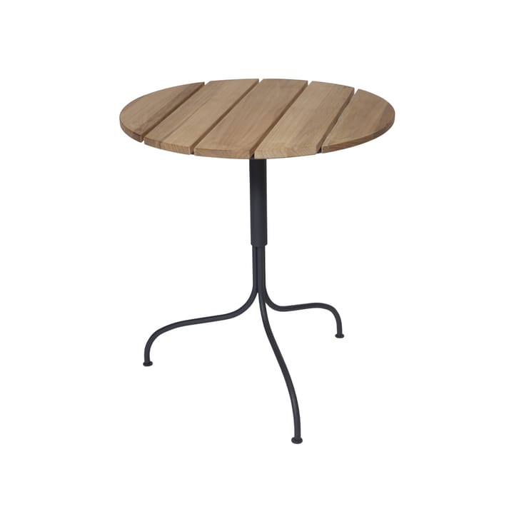 Akleja tavolo Ø65cm - Supporto Teak-grigio scuro - Grythyttan Stålmöbler