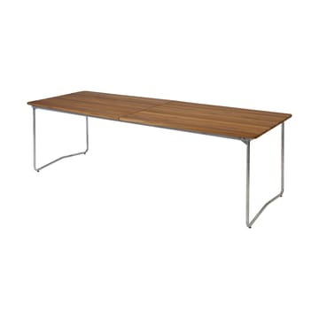 B31 tavolo da pranzo - Teak non trattato - gambe galvanizzate - Grythyttan Stålmöbler
