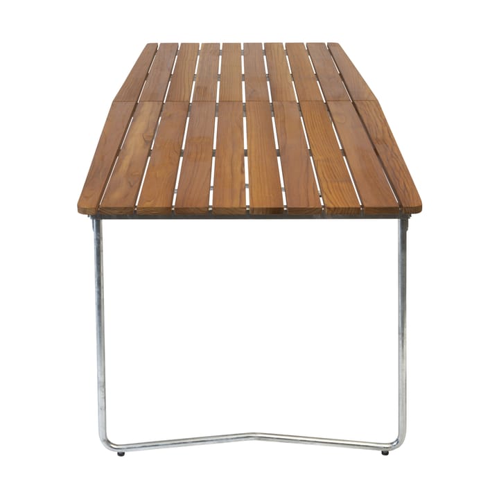 B31 tavolo da pranzo, Teak non trattato - gambe galvanizzate Grythyttan Stålmöbler