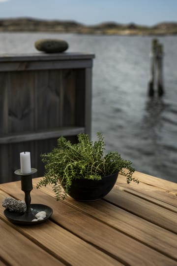 B31 tavolo da pranzo - Teak non trattato - gambe galvanizzate - Grythyttan Stålmöbler
