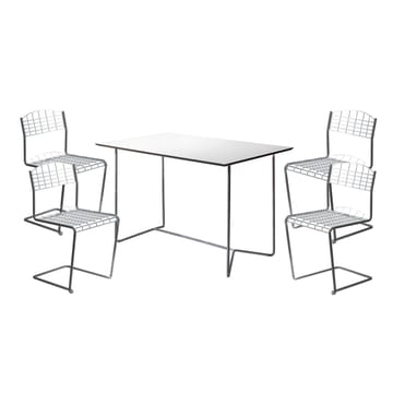 Gruppo tavolo da pranzo High Tech - Tavolo da pranzo rettangolare - undefined - Grythyttan Stålmöbler
