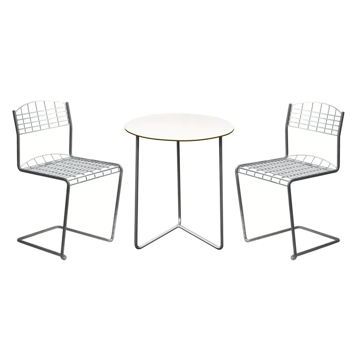 Gruppo tavolo High Tech - Ø60 cm - Grythyttan Stålmöbler