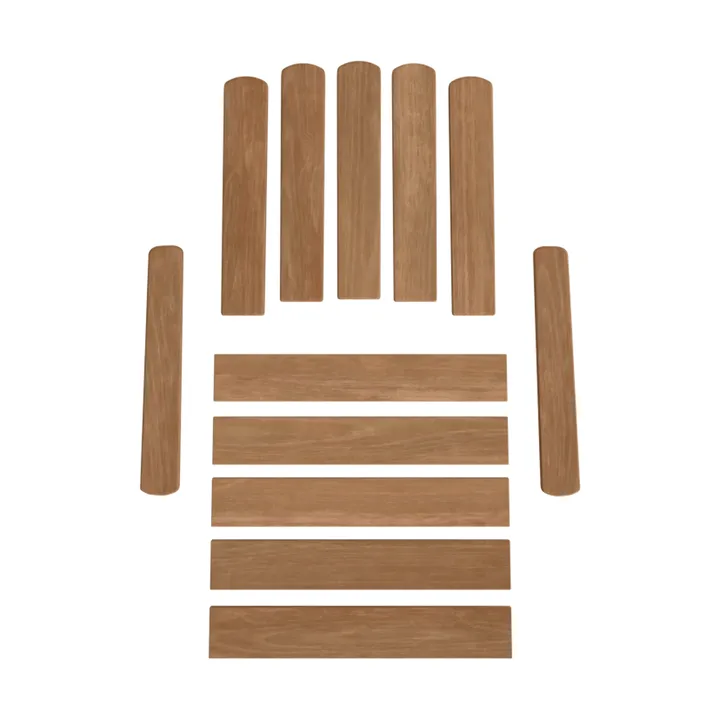 Kit di legno A2 - Teak 45 cm (1964-) - Grythyttan Stålmöbler