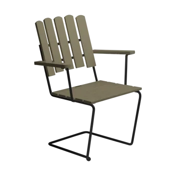 Poltrona A2 - Verde chiaro rovere-nero - Grythyttan Stålmöbler