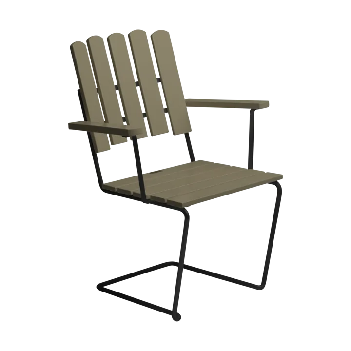 Poltrona A2 - Verde chiaro rovere-nero - Grythyttan Stålmöbler