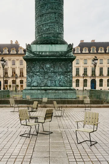 Poltrona A2 - Verde chiaro rovere-nero - Grythyttan Stålmöbler