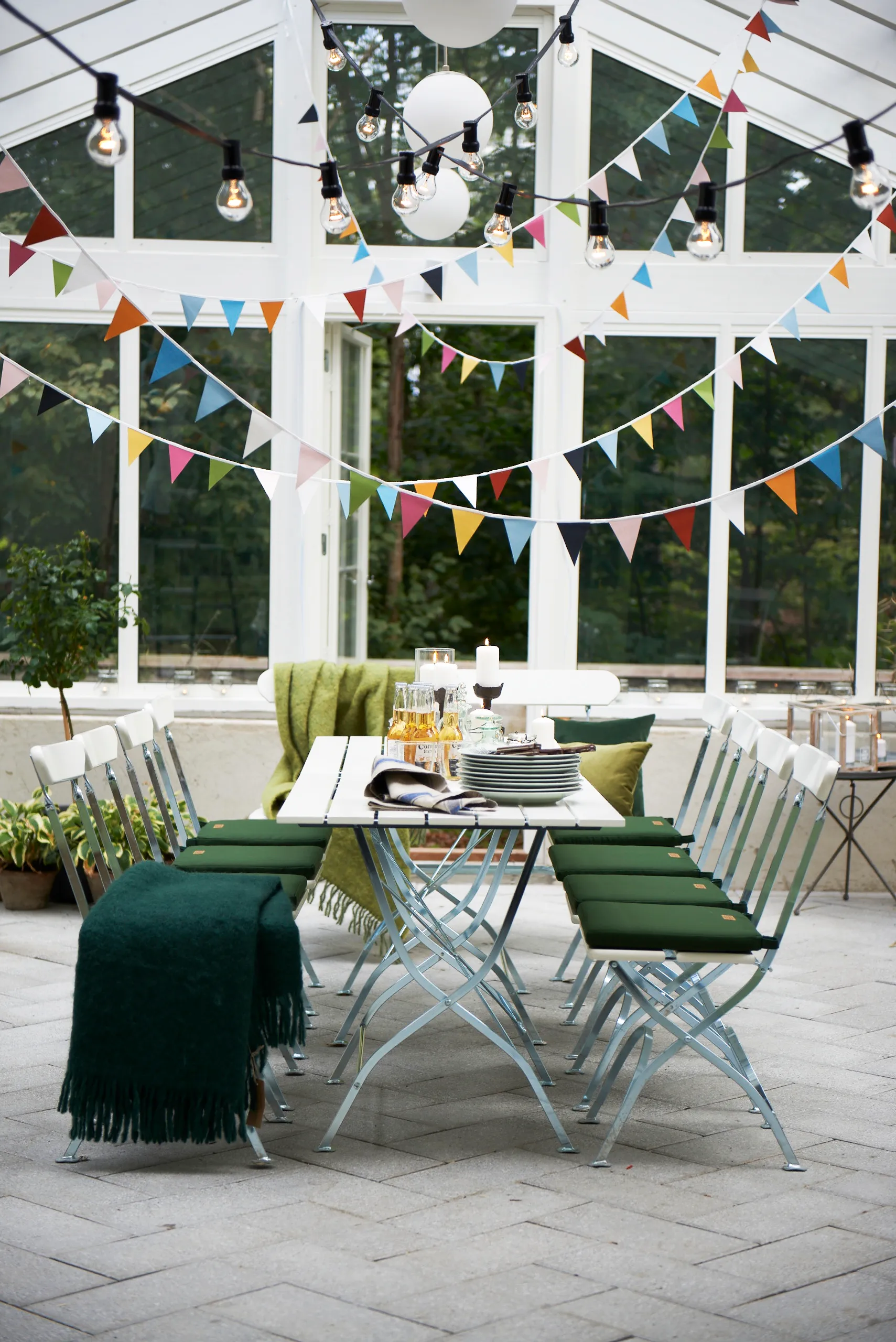 Sedia 1/Bryggeri/Cuscino high tech per seduta, Tessuto verde Grythyttan Stålmöbler