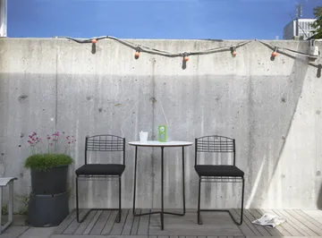 Sedia High Tech - Verniciatura a polvere nera lucida - Grythyttan Stålmöbler