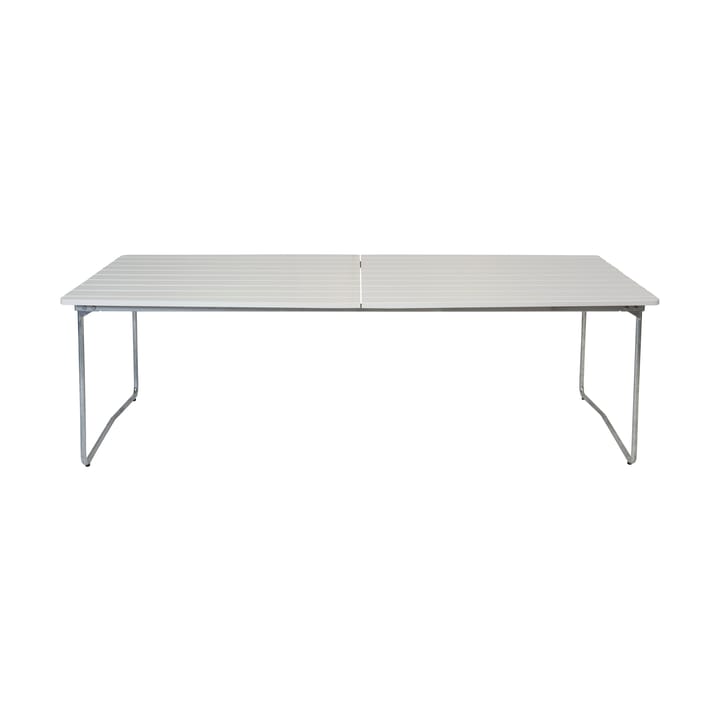 Table B31 tavolo da pranzo 230 cm - Quercia laccata bianca - gambe galvanizzate - Grythyttan Stålmöbler